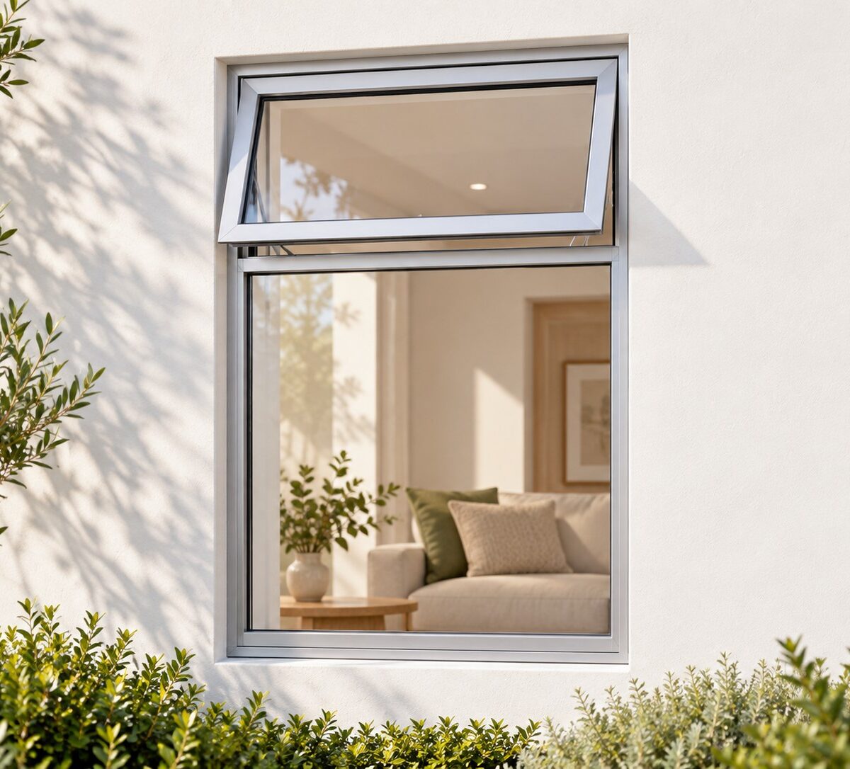 kenzo ptf69s silver 600x900mm top hung window