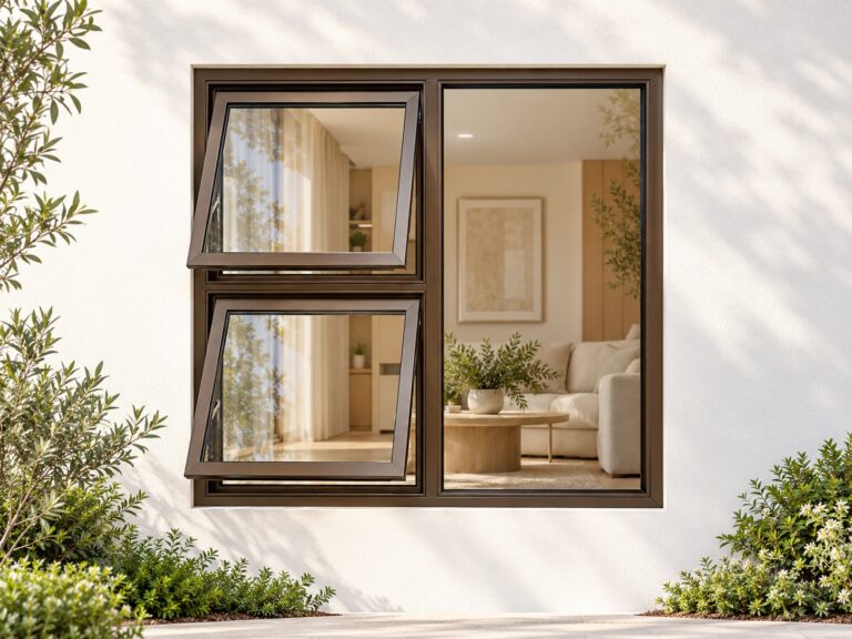 kenzo ptt1212lb bronze 1200x1200mm top hung window