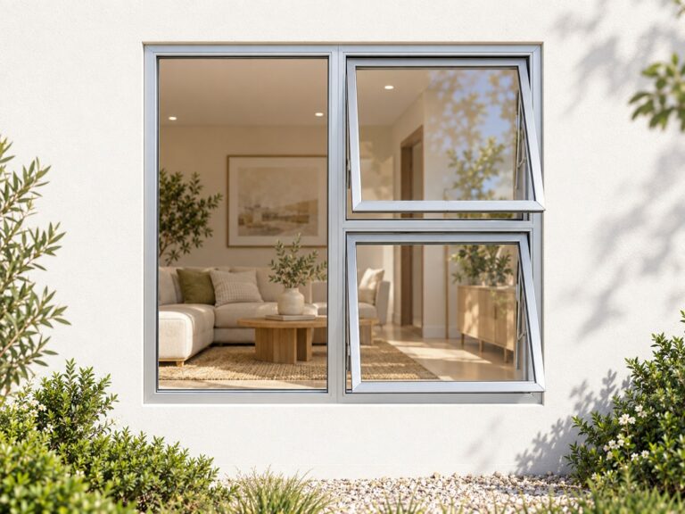 kenzo ptt1212rs silver 1200x1200mm top hung window