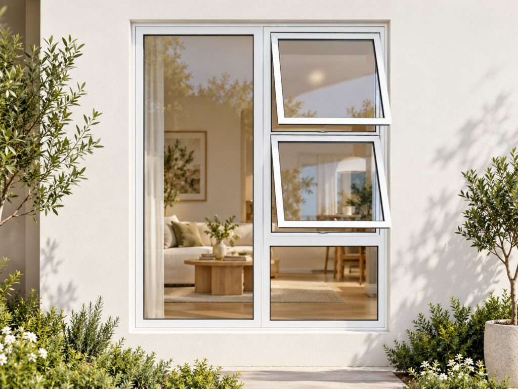 Right Two Openers with Fixed Lower and Side Panes – lifestyle illustration