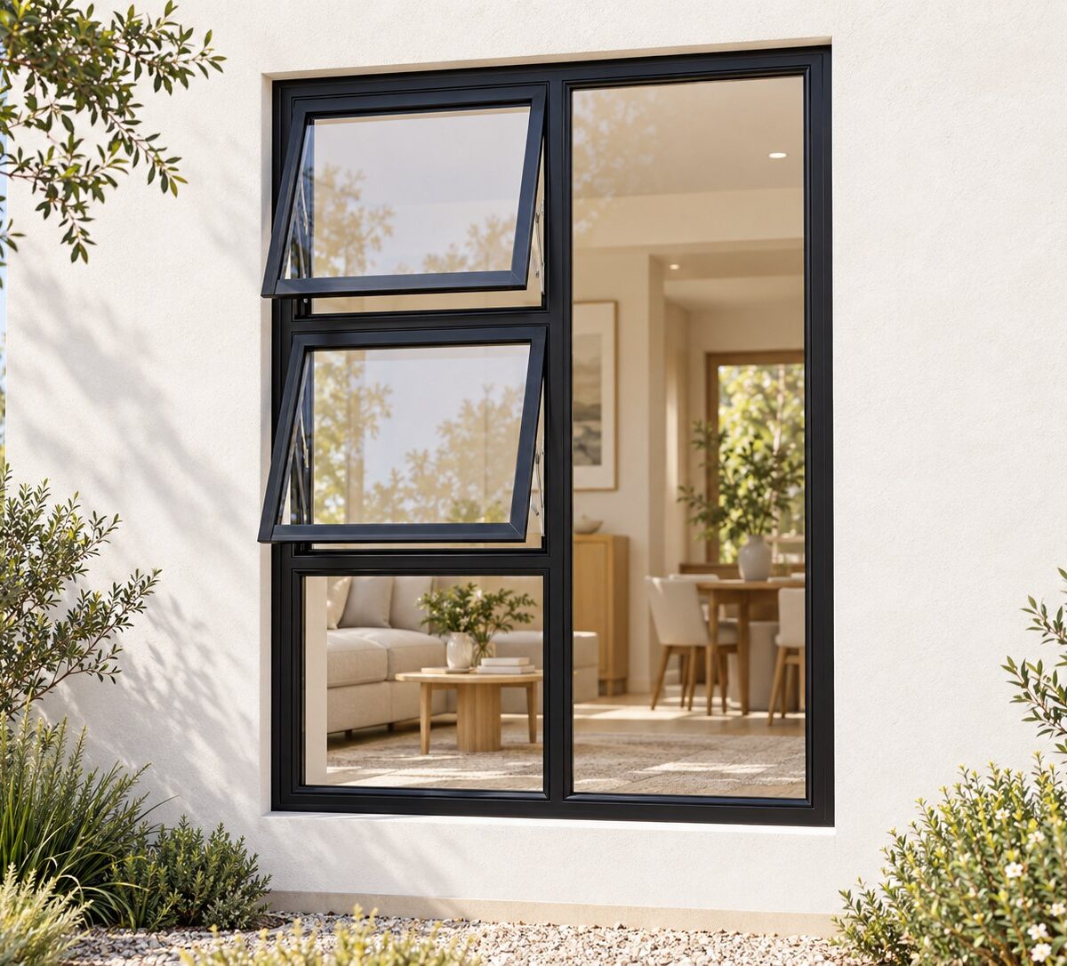 kenzo ptt1218lbl black 1200x1800mm top hung window
