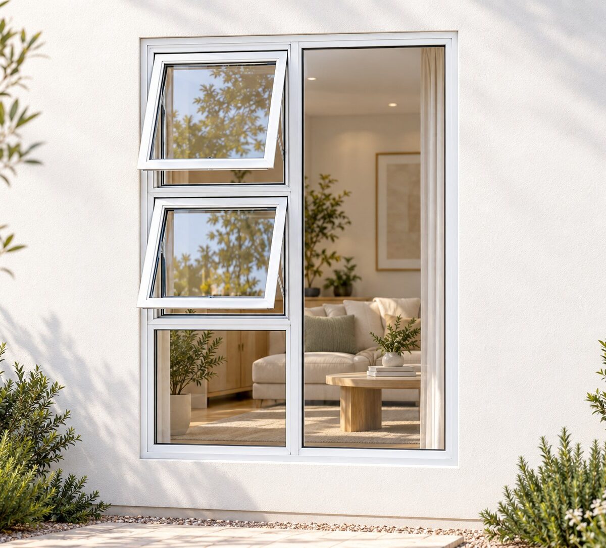 kenzo ptt1218lw white 1200x1800mm top hung window