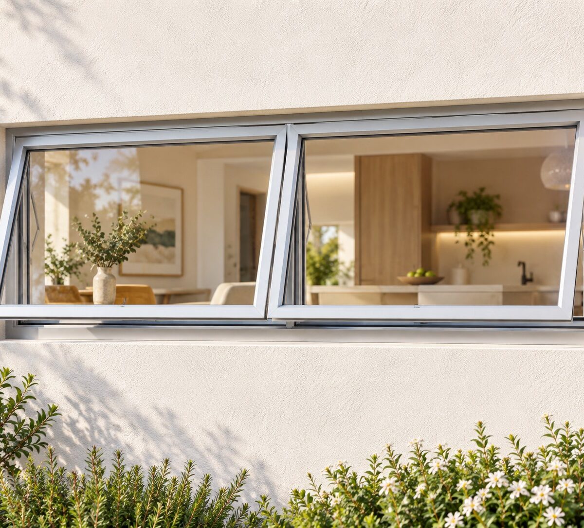 kenzo ptt124s silver 1200x400mm top hung window