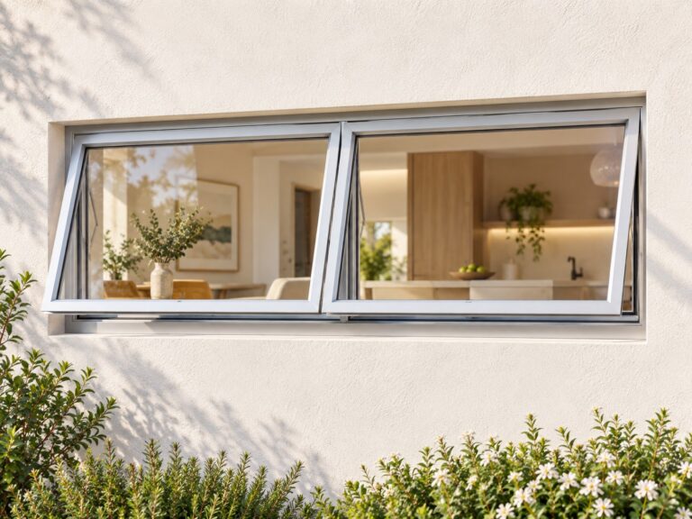 kenzo ptt124s silver 1200x400mm top hung window