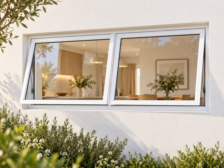 kenzo ptt124w white 1200x400mm top hung window