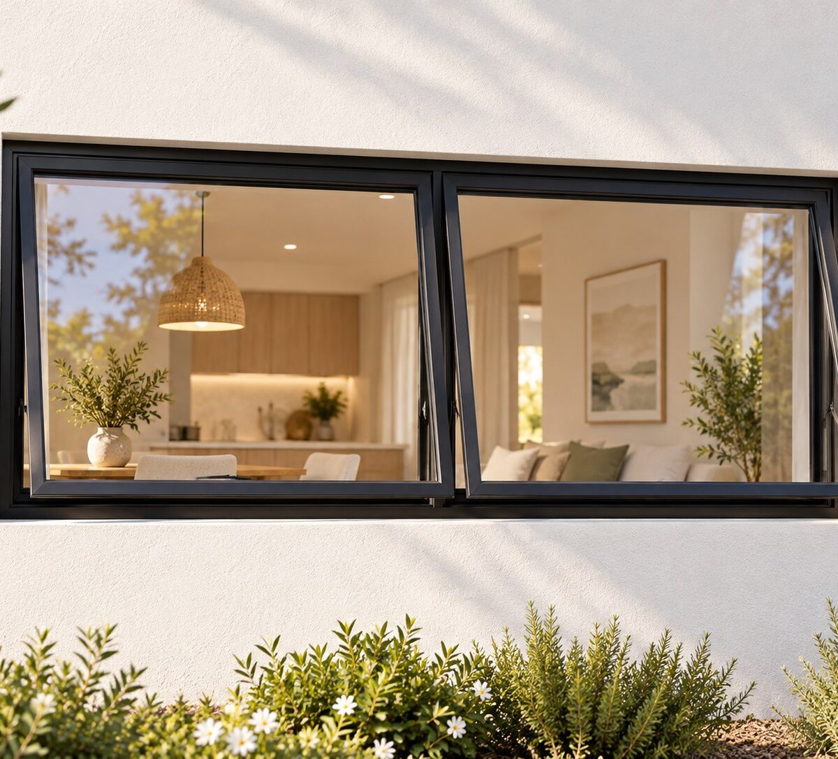kenzo ptt126bl black 1200x600mm top hung window