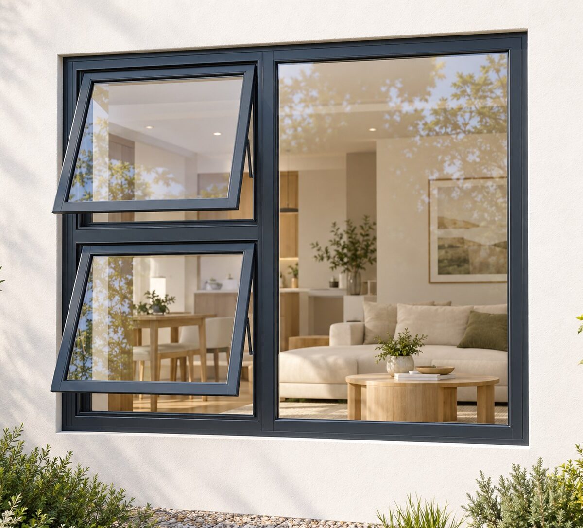 kenzo ptt1512lc charcoal 1500x1200mm top hung window