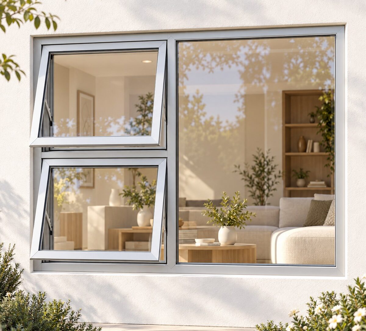 kenzo ptt1512ls silver 1500x1200mm top hung window
