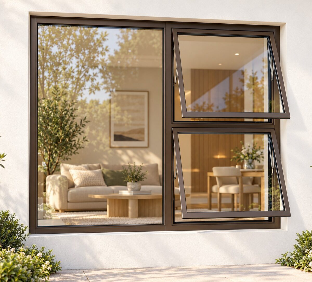 kenzo ptt1512rb bronze 1500x1200mm top hung window