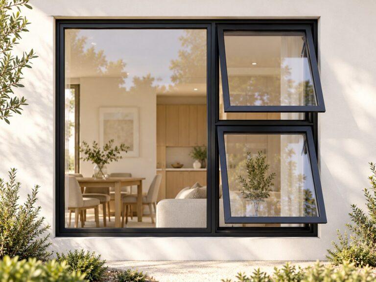 kenzo ptt1512rbl black 1500x1200mm top hung window