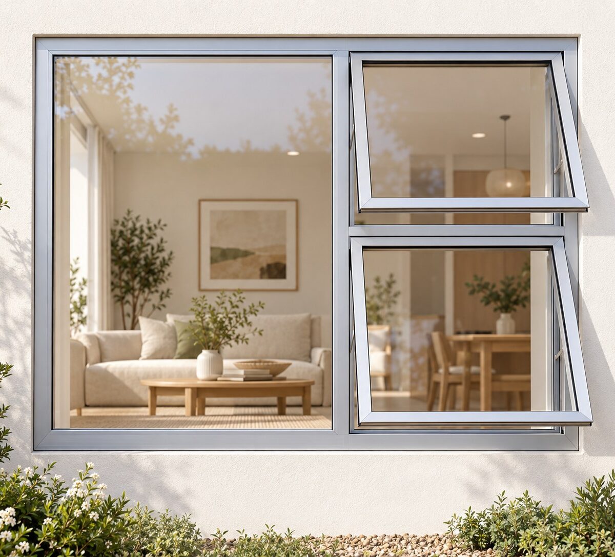 kenzo ptt1512rs silver 1500x1200mm top hung window