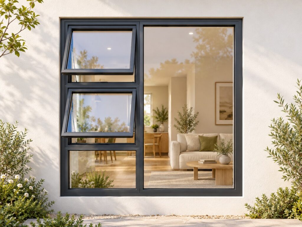 Left Two Openers with Fixed Lower and Side Panes – lifestyle illustration