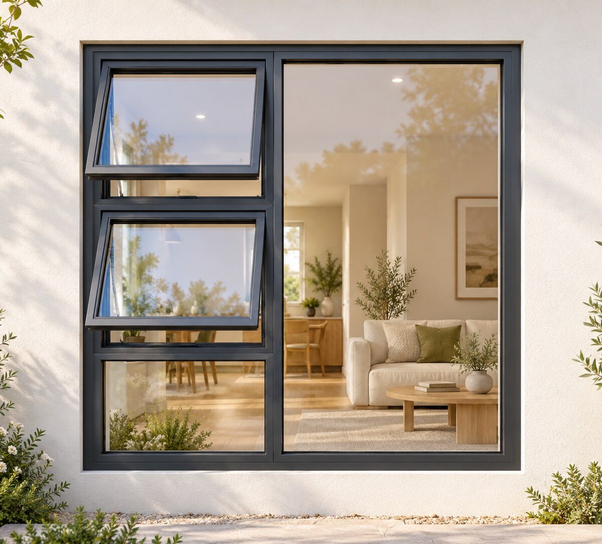kenzo ptt1515lc charcoal 1500x1500mm top hung window