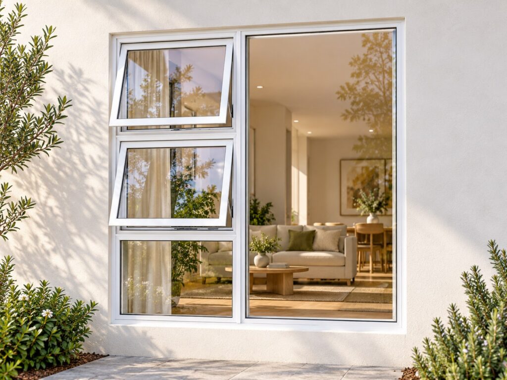 Left Two Openers with Fixed Lower and Side Panes – lifestyle illustration