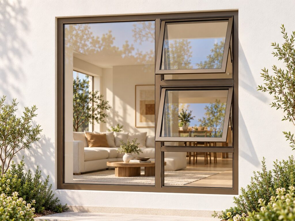 Right Two Openers with Fixed Lower and Side Panes – lifestyle illustration