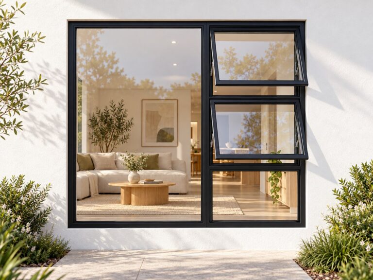 kenzo ptt1515rbl black 1500x1500mm top hung window