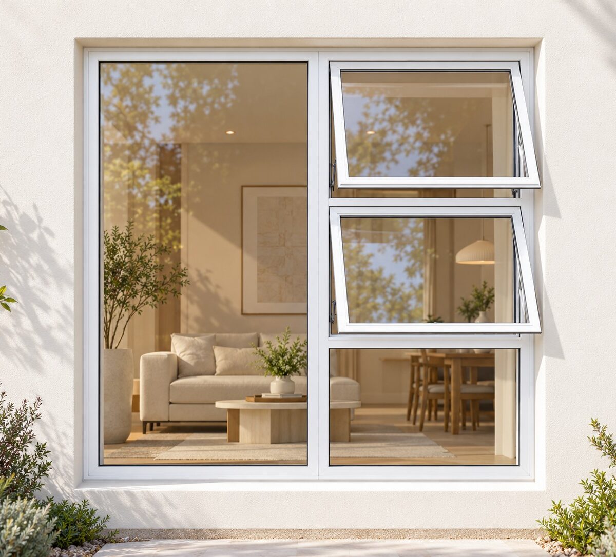kenzo ptt1515rw white 1500x1500mm top hung window