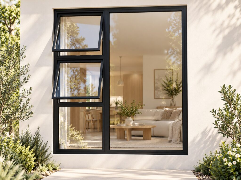 Left Two Openers with Fixed Lower and Side Panes – lifestyle illustration