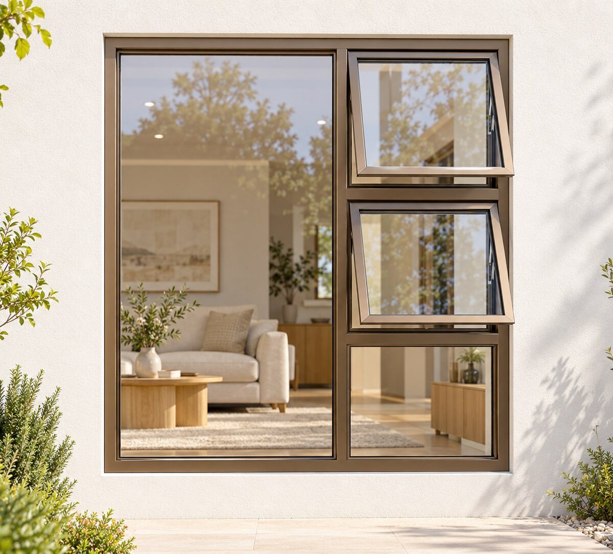 kenzo ptt1518rb bronze 1500x1800mm top hung window