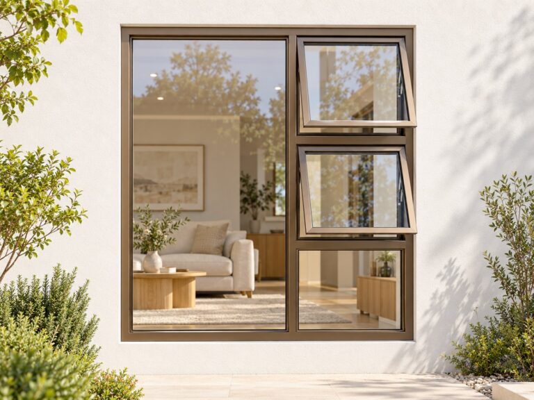 kenzo ptt1518rb bronze 1500x1800mm top hung window