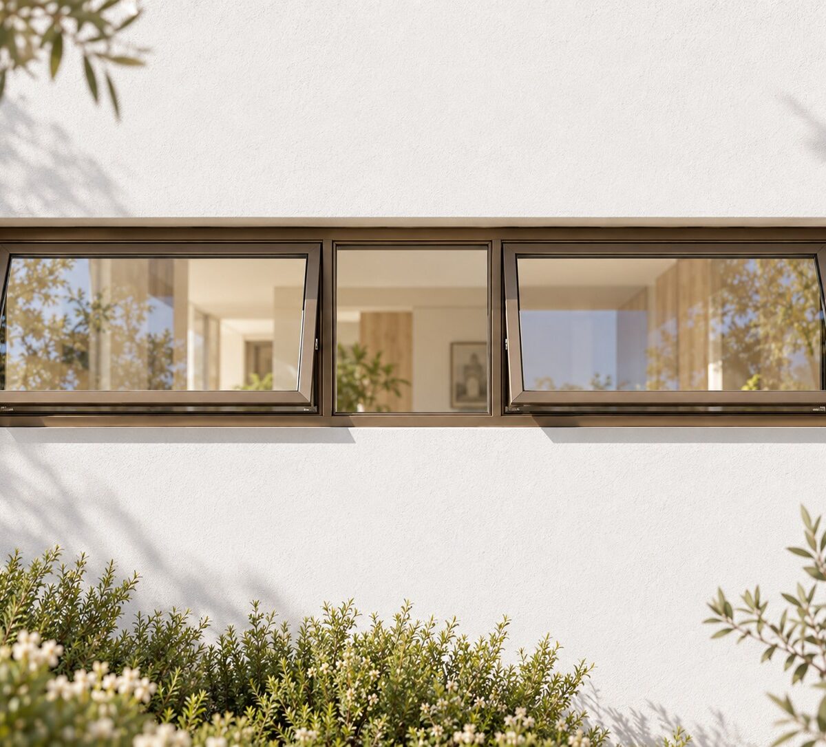 kenzo ptt154b bronze 1500x400mm top hung window