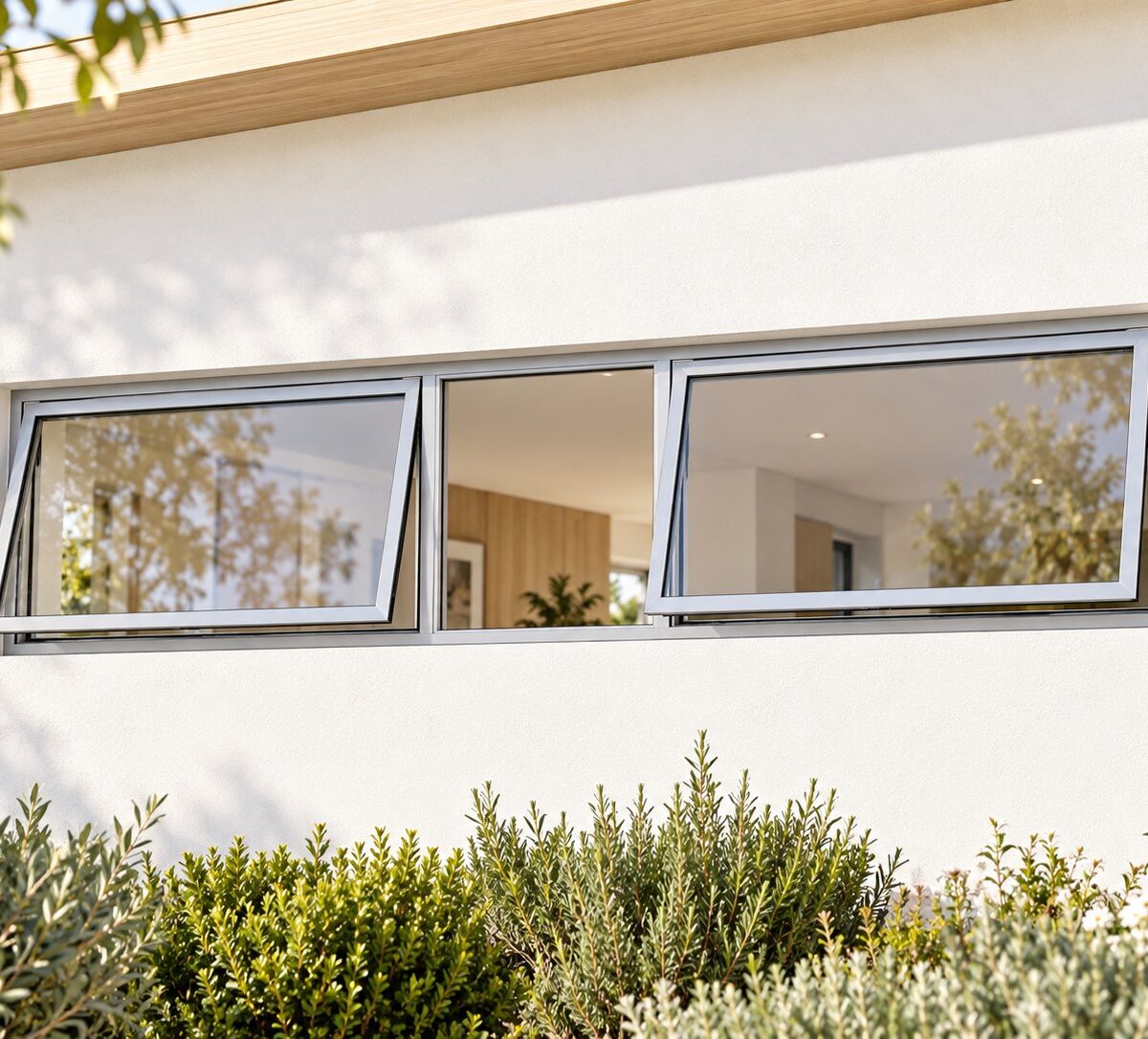 kenzo ptt154s silver 1500x400mm top hung window