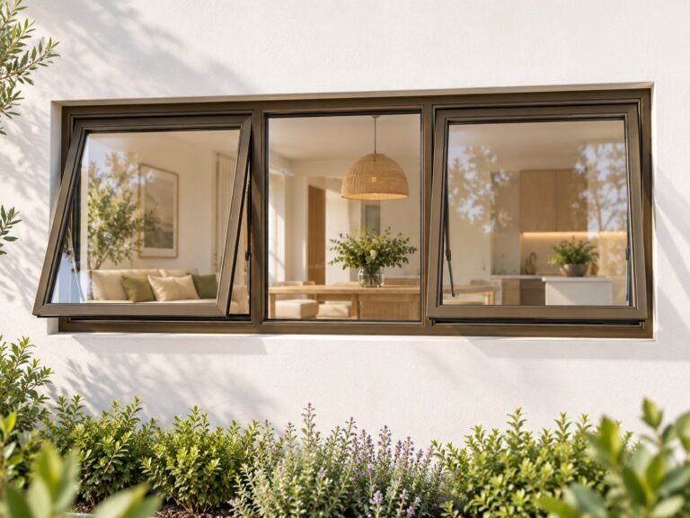 kenzo ptt156b bronze 1500x600mm top hung window