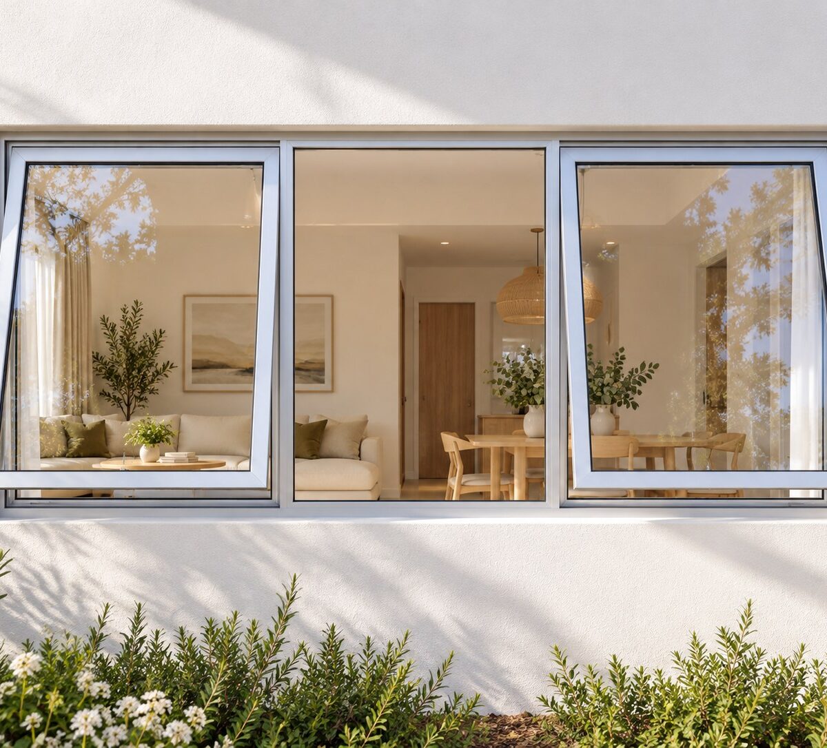 kenzo ptt156s silver 1500x600mm top hung window