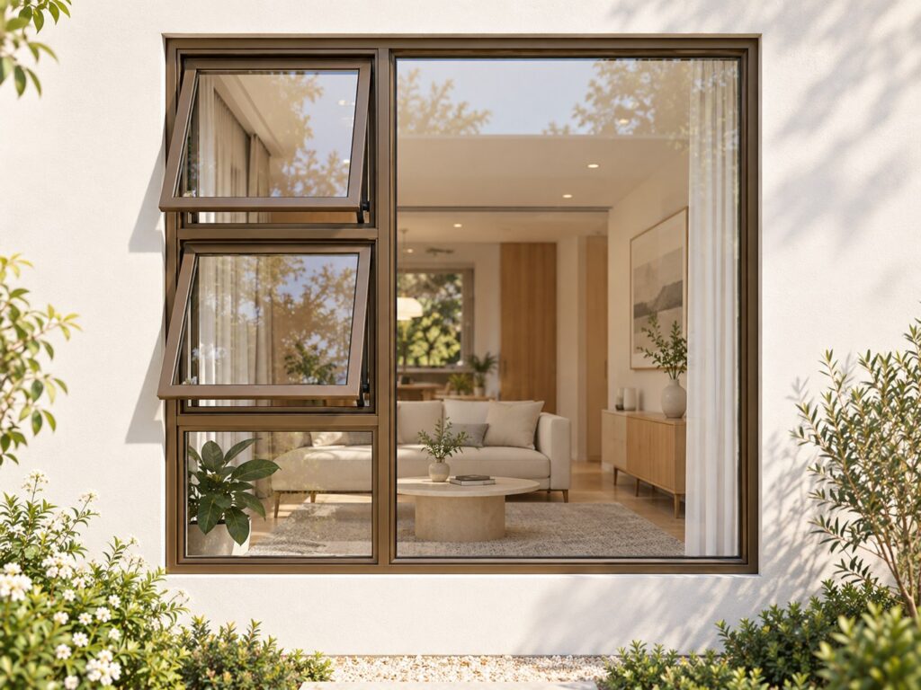 Left Two Openers with Fixed Lower and Side Panes – lifestyle illustration