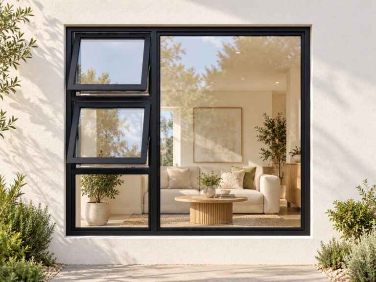 kenzo ptt1815lbl black 1800x1500mm top hung window