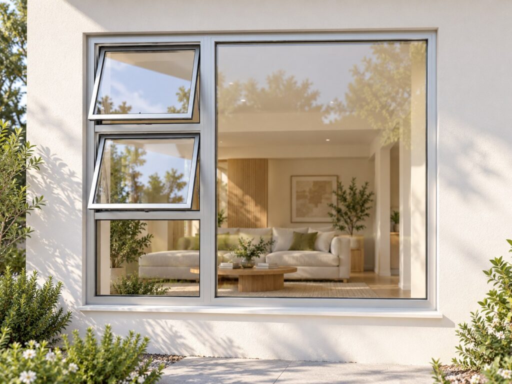 Left Two Openers with Fixed Lower and Side Panes – lifestyle illustration