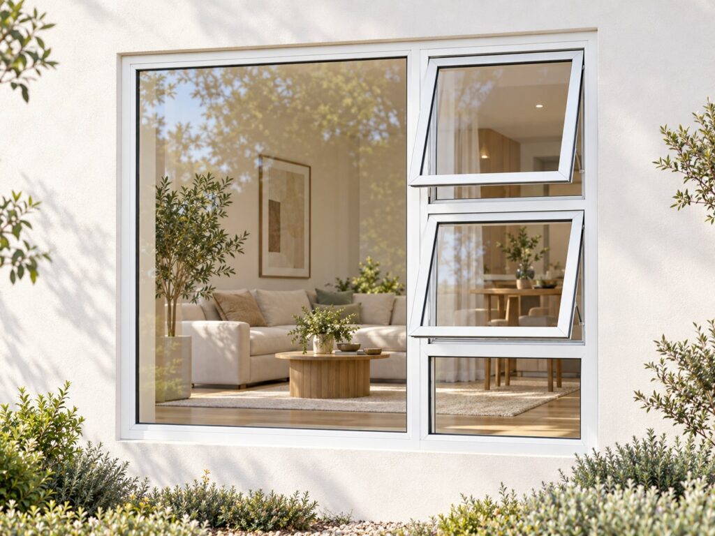 Right Two Openers with Fixed Lower and Side Panes – lifestyle illustration
