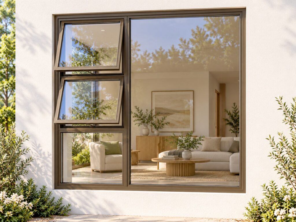 Left Two Openers with Fixed Lower and Side Panes – lifestyle illustration