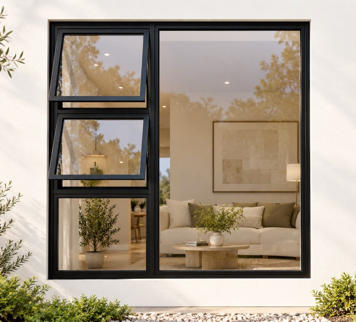 kenzo ptt1818lbl black 1800x1800mm top hung window