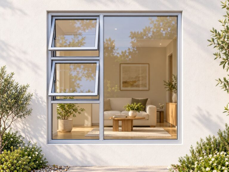 kenzo ptt1818ls silver 1800x1800mm top hung window