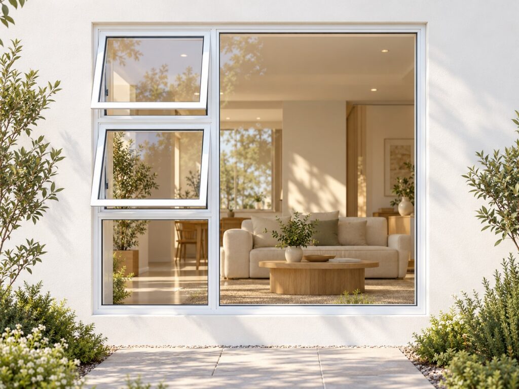 Left Two Openers with Fixed Lower and Side Panes – lifestyle illustration