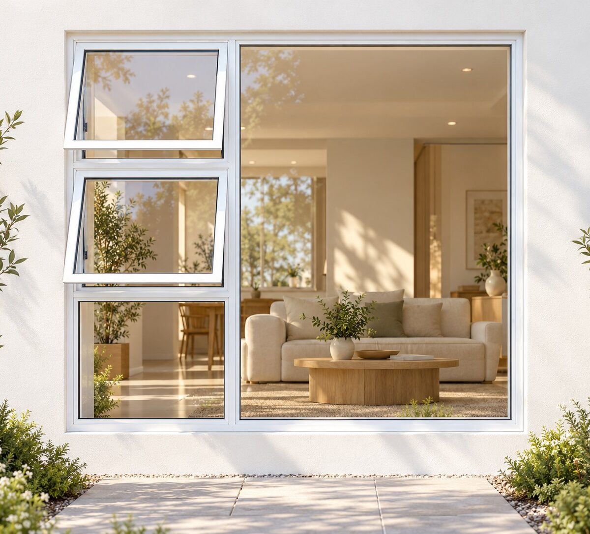 kenzo ptt1818lw white 1800x1800mm top hung window