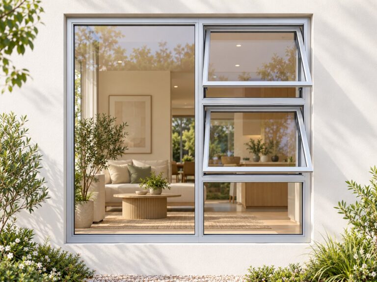 kenzo ptt1818rs silver 1800x1800mm top hung window