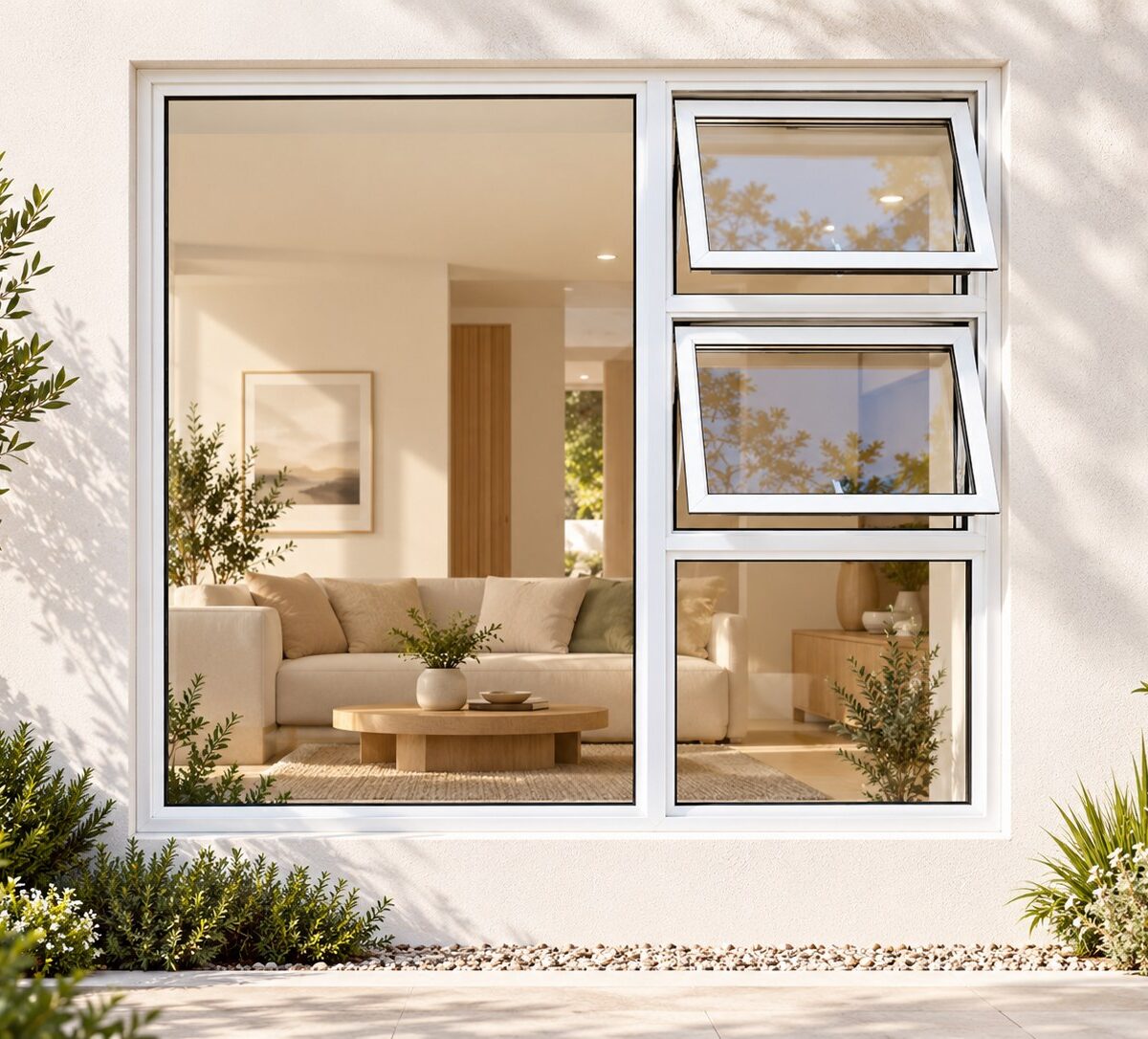 kenzo ptt1818rw white 1800x1800mm top hung window