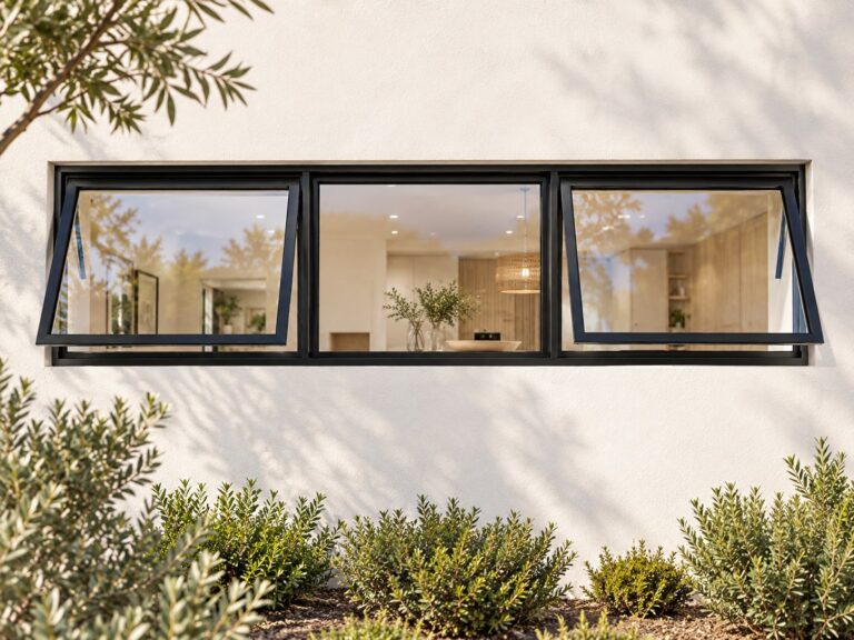 kenzo ptt184bl black 1800x400mm top hung window