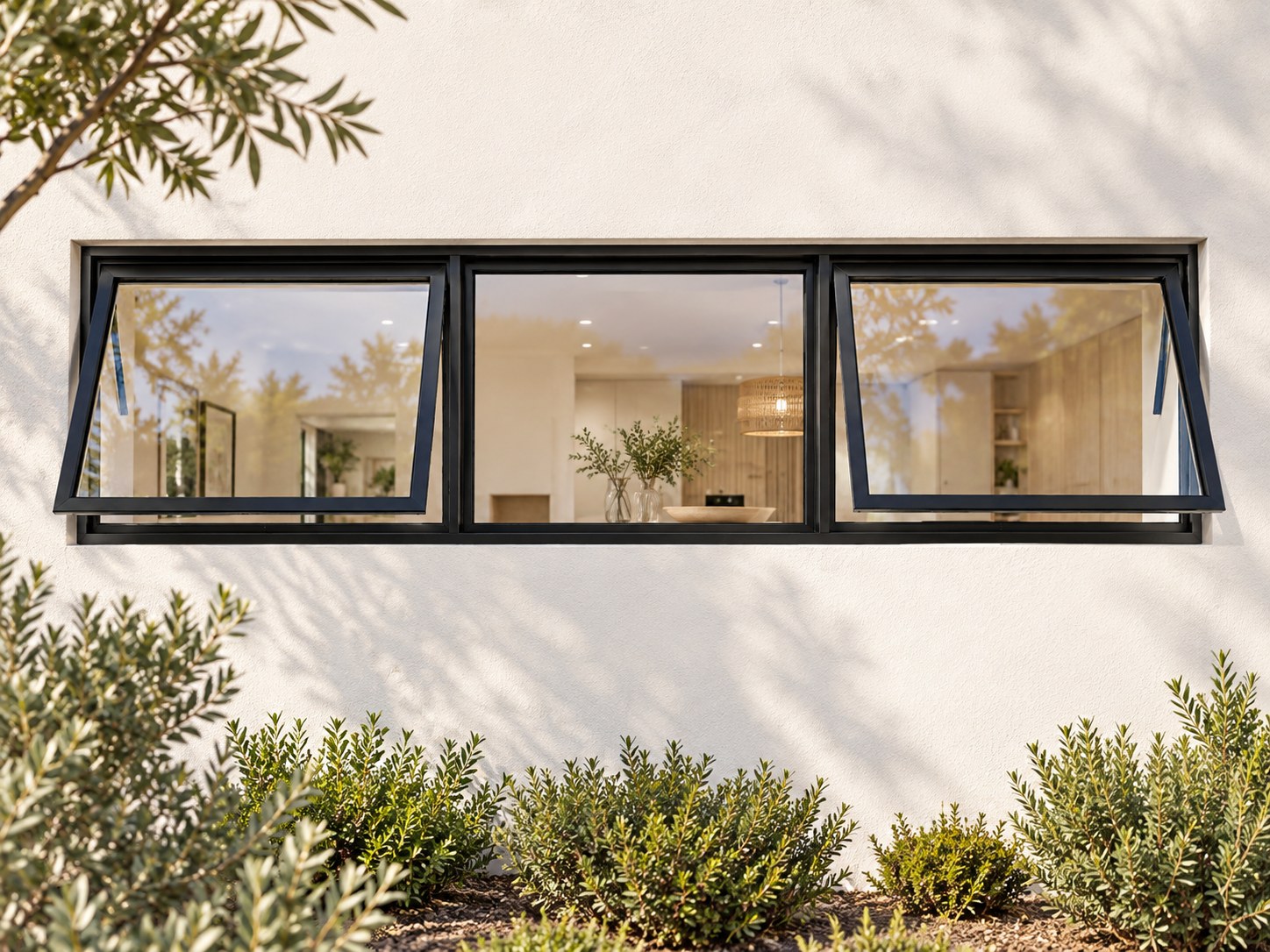 kenzo ptt184bl black 1800x400mm top hung window kenzo ptt184bl black 1800x400mm top hung window