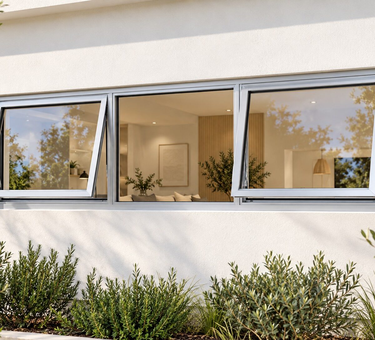 kenzo ptt184s silver 1800x400mm top hung window