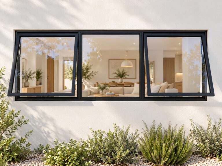 kenzo ptt186bl black 1800x600mm top hung window