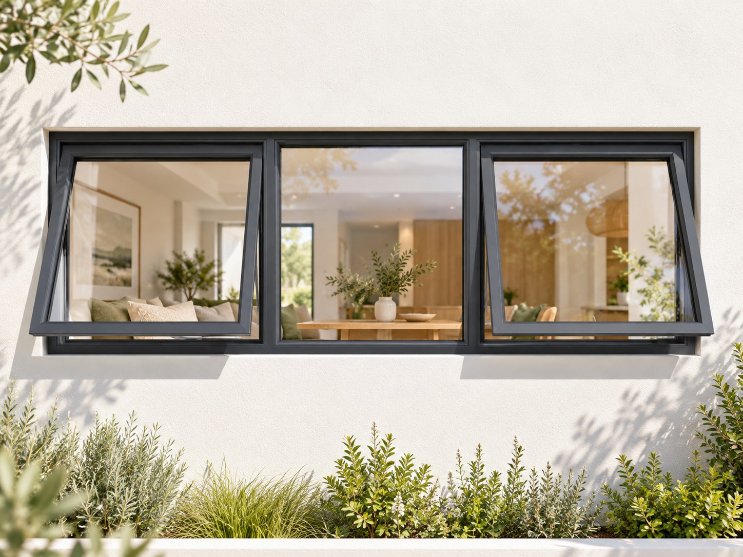 kenzo ptt186c charcoal 1800x600mm top hung window kenzo ptt186c charcoal 1800x600mm top hung window