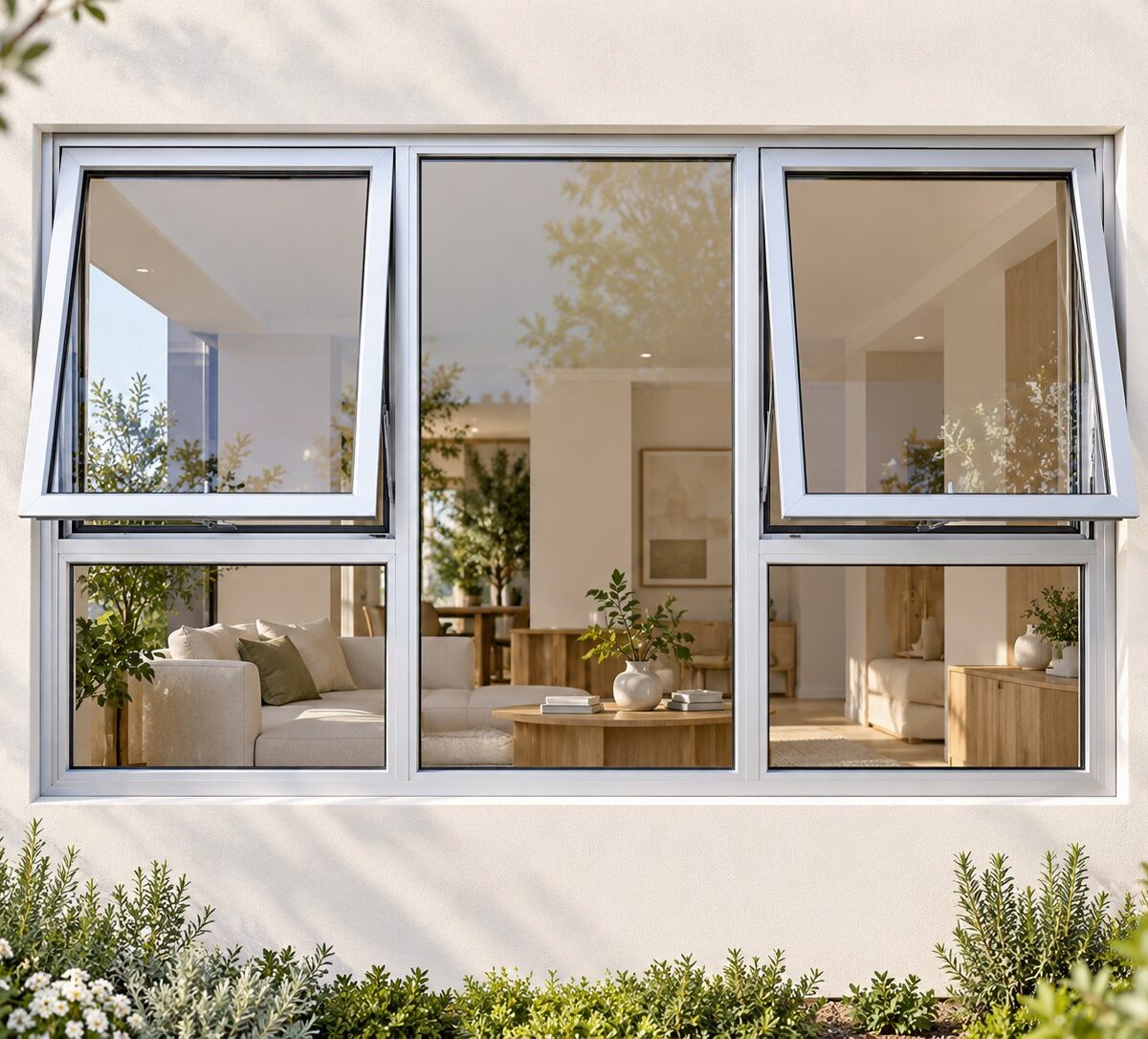 kenzo ptt189s silver 1800x900mm top hung window