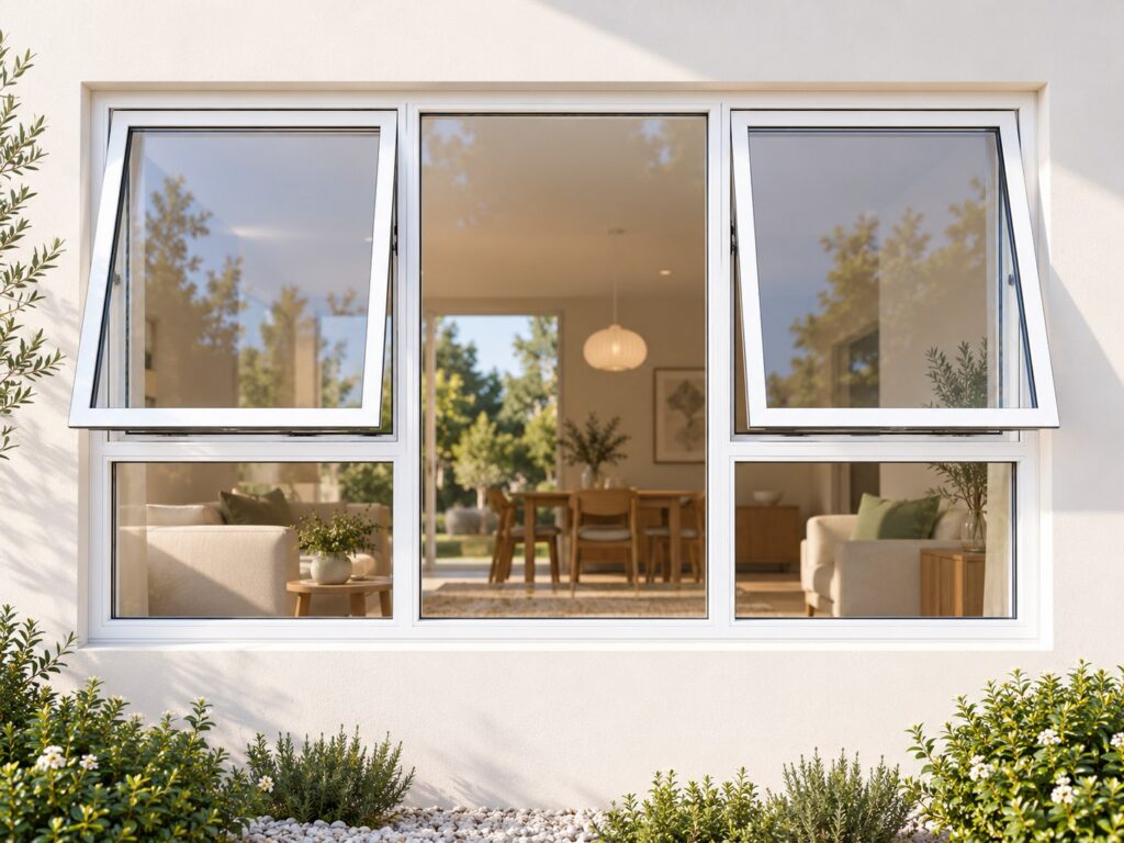 Two Outer Openers with Fixed Centre and Lower Panes – lifestyle illustration