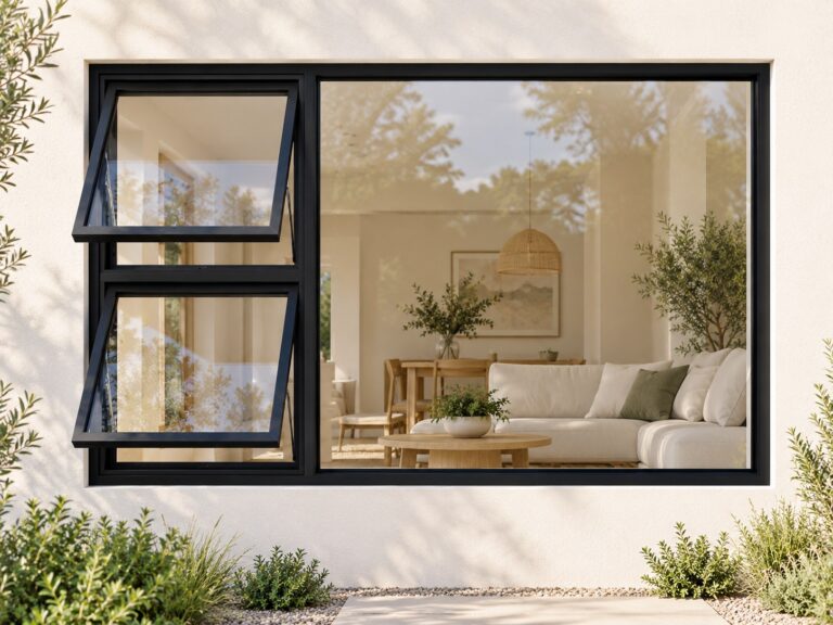kenzo ptt2112lbl black 2100x1200mm top hung window