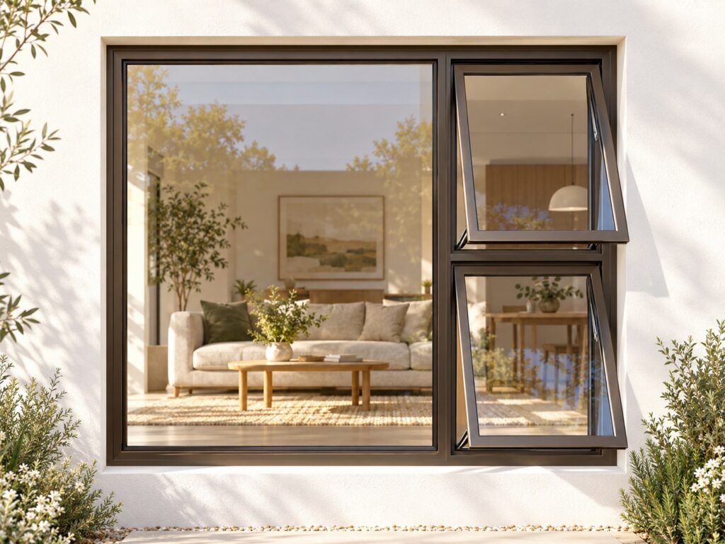 Right Two Openers with Fixed Side Pane – lifestyle illustration