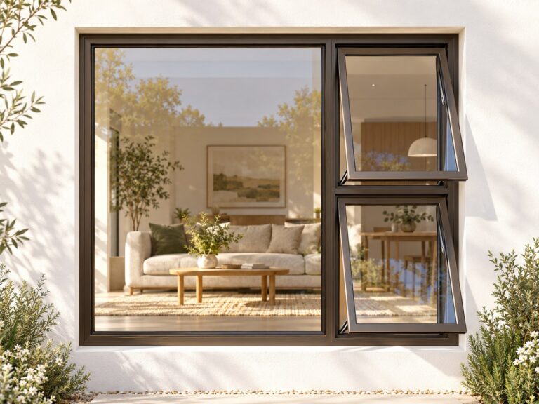 kenzo ptt2112rb bronze 2100x1200mm top hung window