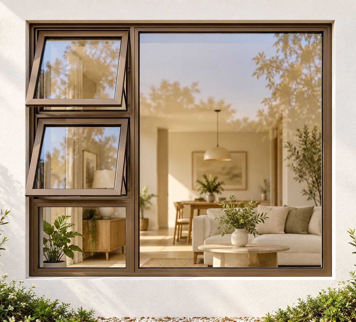 kenzo ptt2115lb bronze 2100x1500mm top hung window